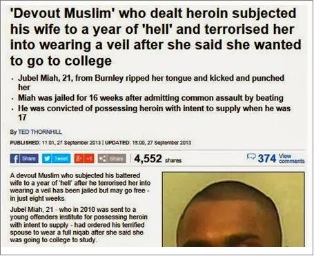 Daily Mail devout Muslim headline