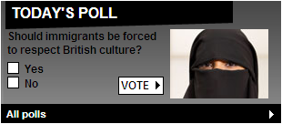 Daily Mail poll