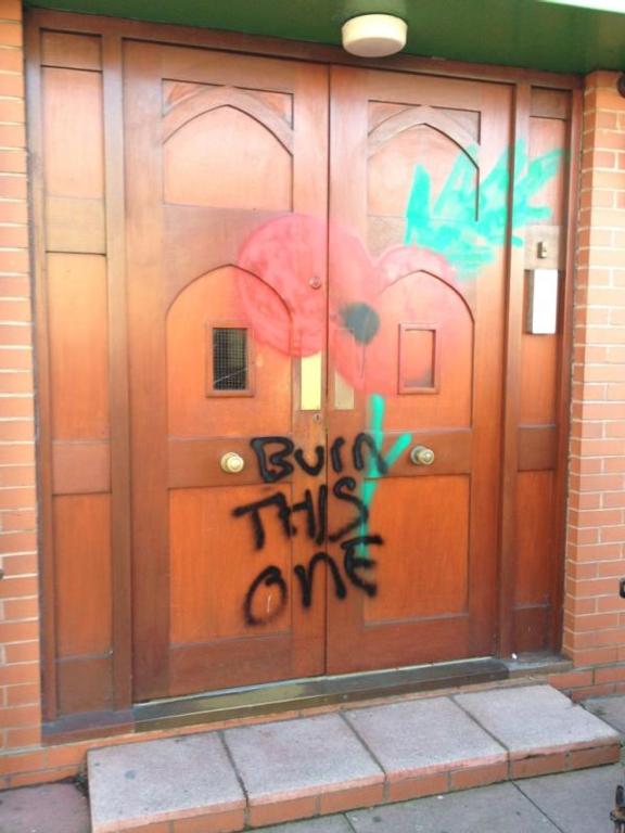 Darlaston mosque graffiti