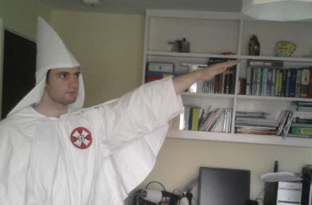 Darren Clifft in KKK outfit
