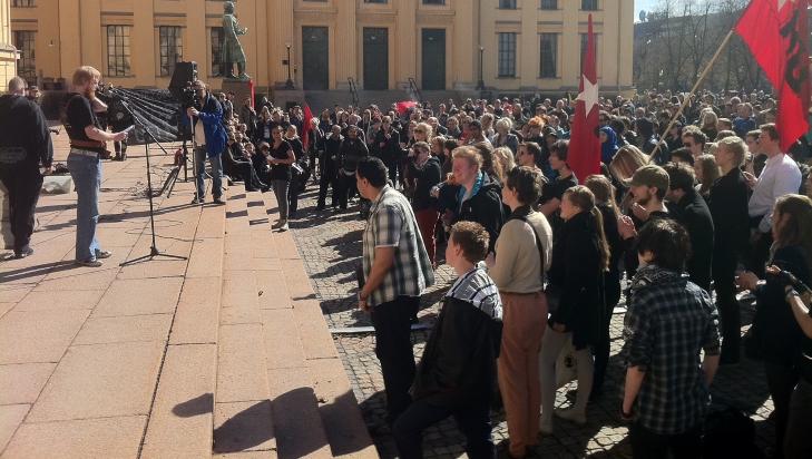 Demo against Norwegian Defence League