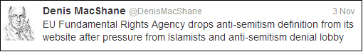 Denis MacShane discovers Islamist plot