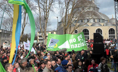 Duisburg anti-fascist demonstration