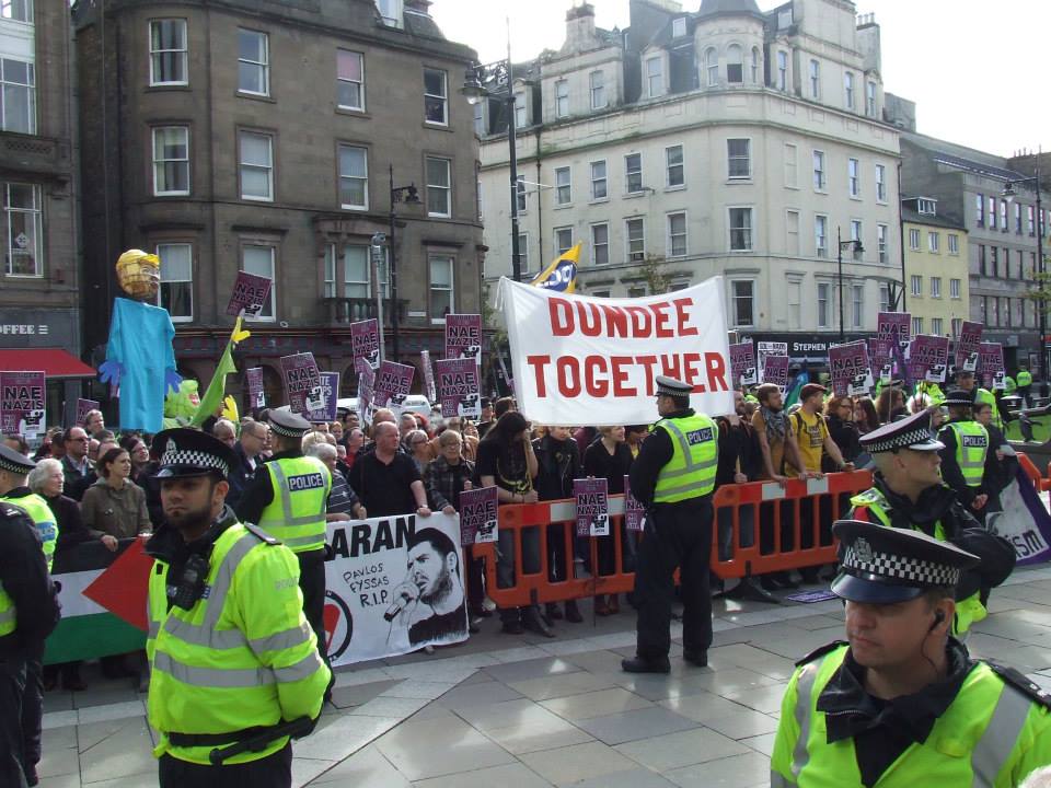 Dundee Together anti-SDL protest 2013