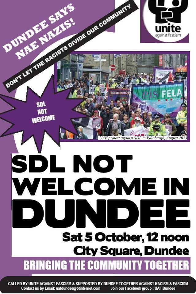 Dundee anti-SDL protest