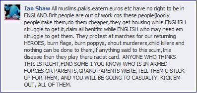 EDL Barnsley Chronicle Ian Shaw comment2