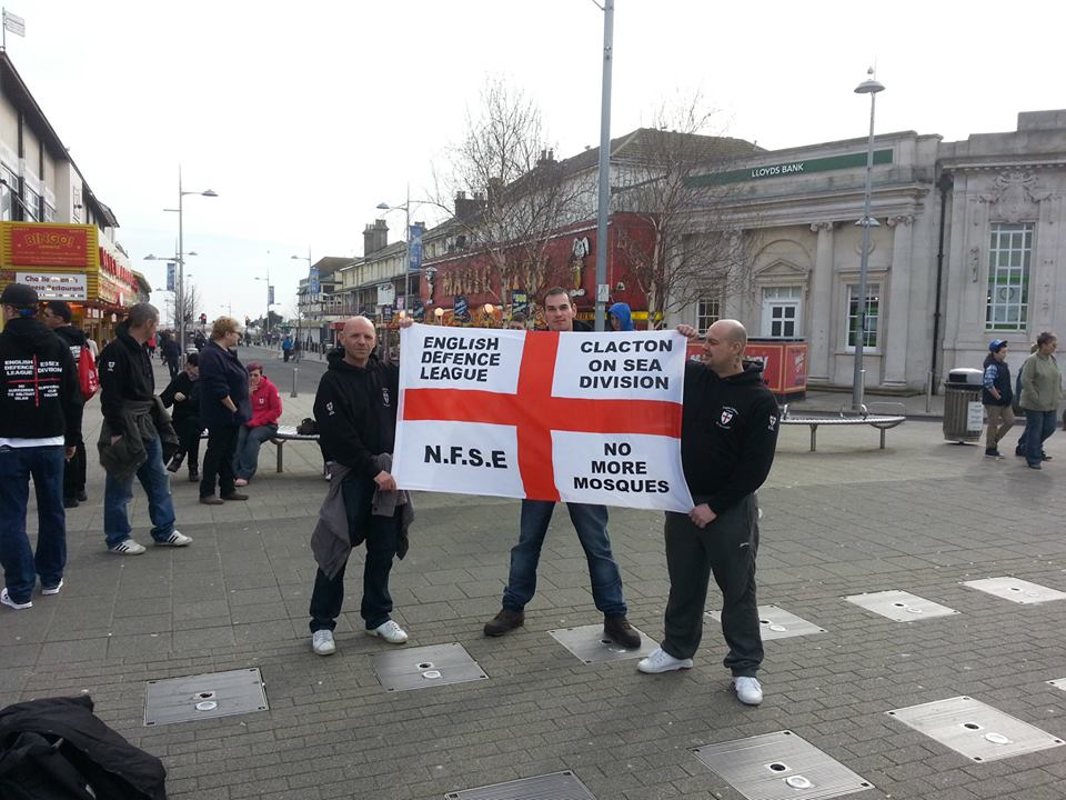 EDL Clacton anti-mosque protest