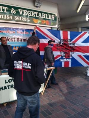 EDL Cradley Heath protest
