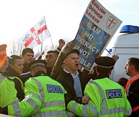 EDL march Peterborough