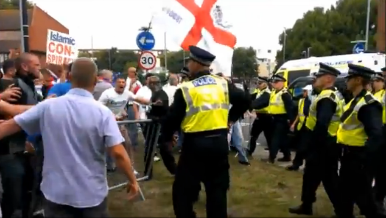 EDL Portsmouth protest