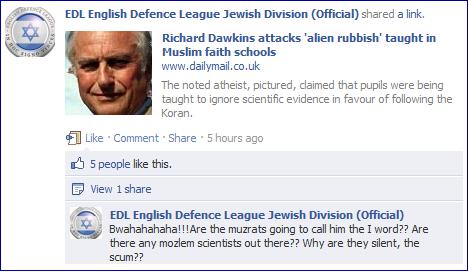 EDL Richard Dawkins