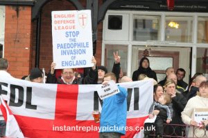 EDL Shotton protest 2