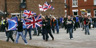 EDL Shotton protest May 2011