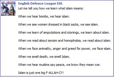 EDL on Islam