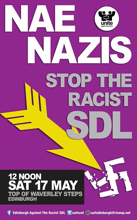 Edinburgh anti-SDL protest