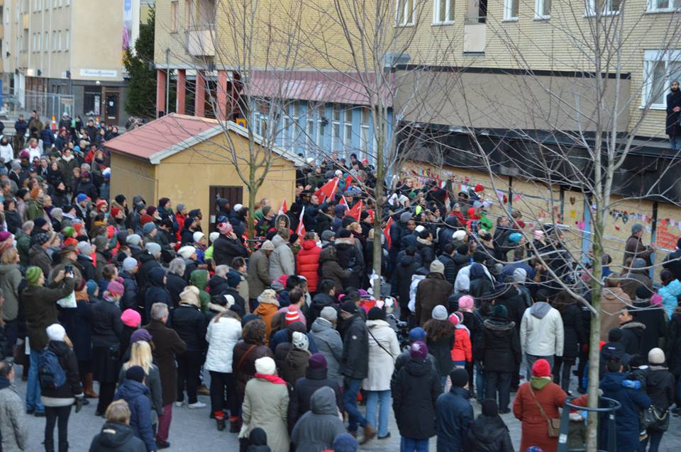 Eskilstuna solidarity demo