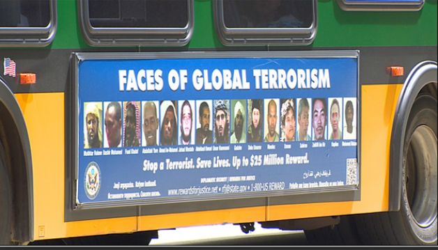 Faces of global terrorism ad