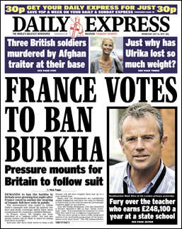 France Votes to Ban Burkha