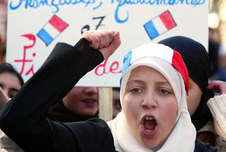 French+hijab+protest