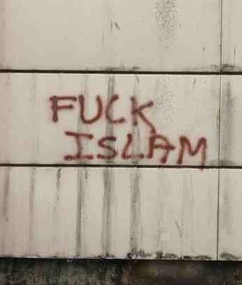 Fuck Islam graffiti