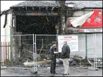 Glasgow shop fire