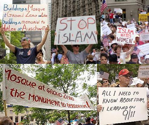 Ground Zero mosque protestors