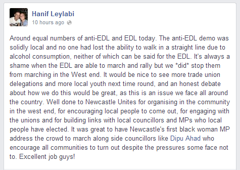 Hanif Leylabi Newcastle Unites report