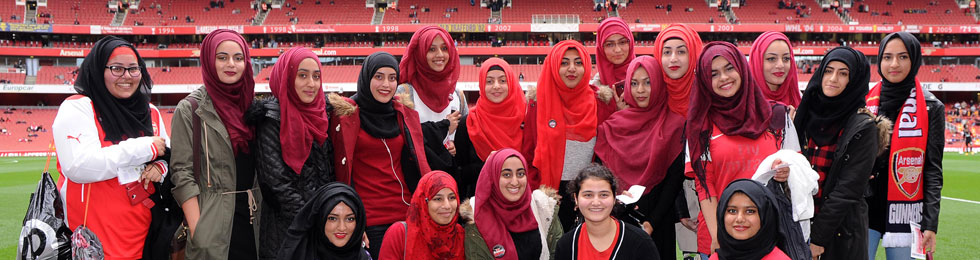 Headscarves to Football Scarves at Emirates Stadium