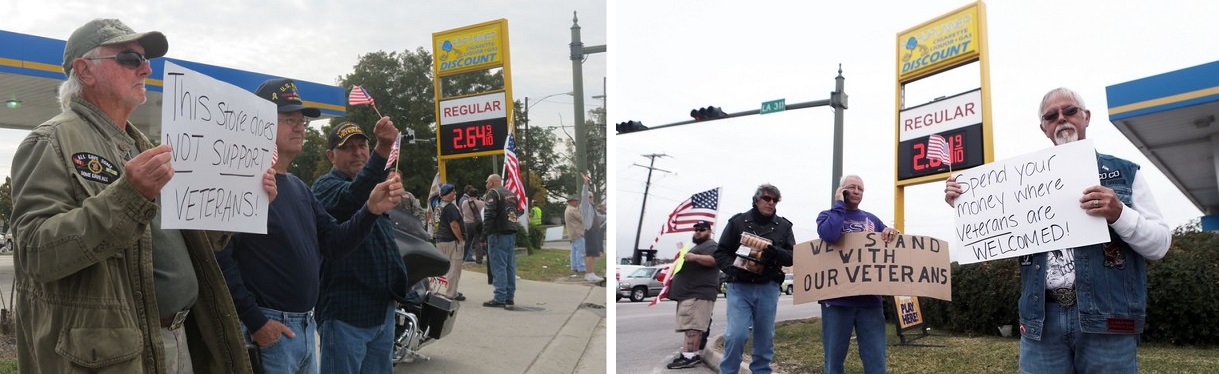 Houma gas station protest