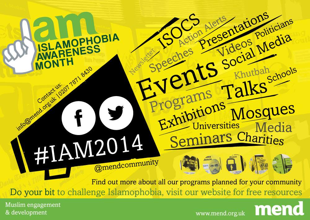 Islamophobia Awareness Month 2014