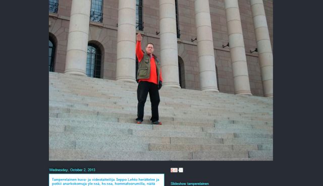James Hirvisaari photo of Nazi salute