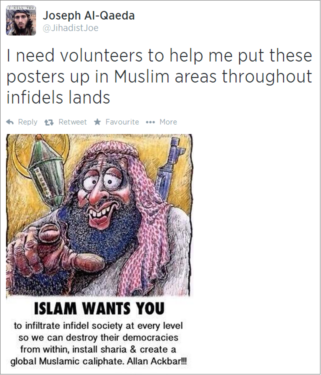 JihadistJoe Islam wants you tweet