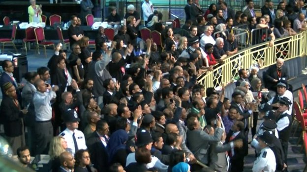 Lutfur Rahman supporters celebrate