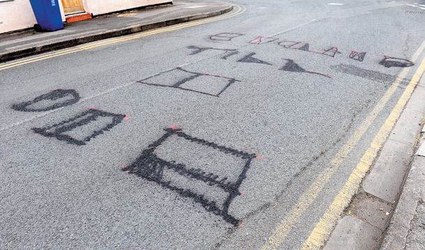 Maidenhead 'England till I die' graffiti