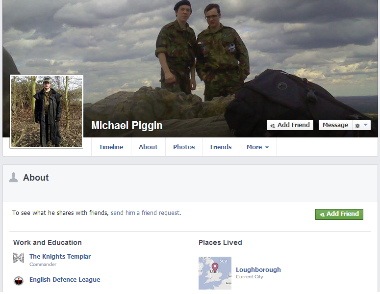 Michael Piggin Facebook page
