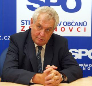 POLITIKA - PRAHA - STRANA PRÁV OBÈANÙ - ZEMAN - TK