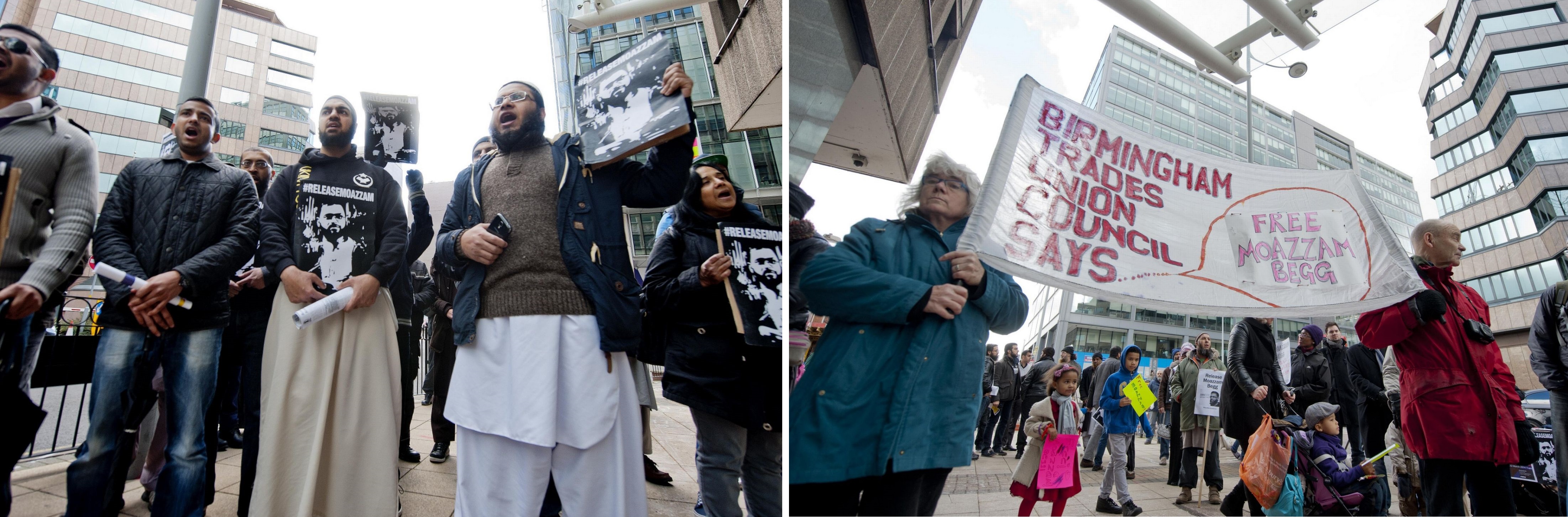 Moazzam Begg protest Birmingham (2)