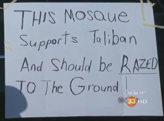 Mosque should be razed to the ground