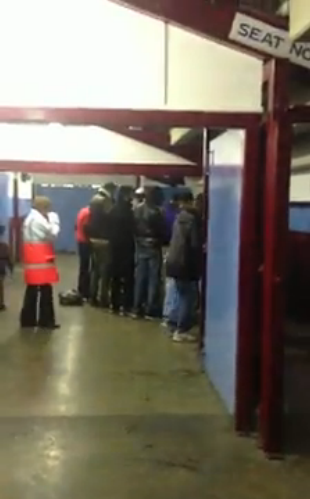 Muslims praying at Upton Park