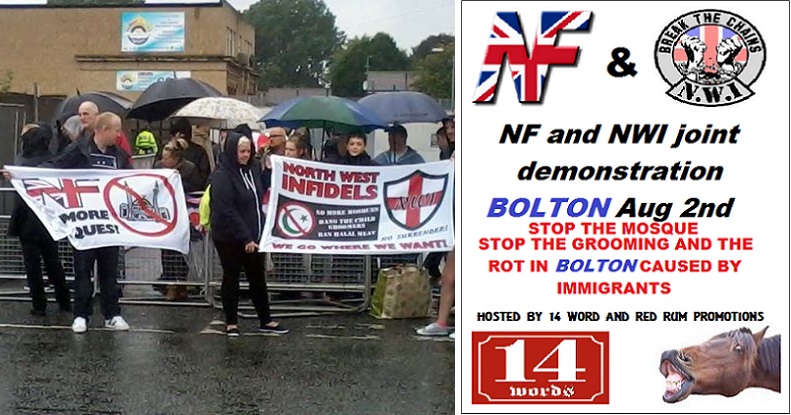 NWI-NF protest Bolton August 2014