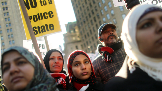 NY protest against police spying