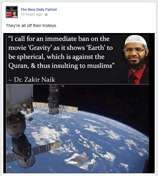 New Daily Patriot posts Zakir Naik hoax