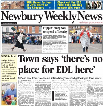 Newbury Weekly News EDL protest report