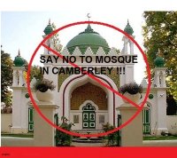 No to mosque in Camberley