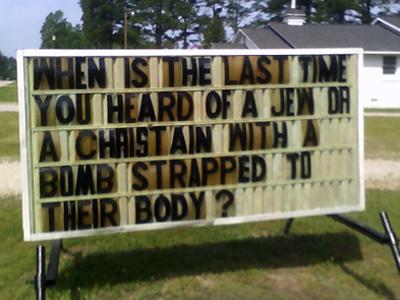North Carolina church sign (1)