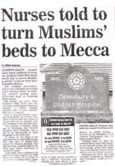 Nurses told to turn Muslims beds