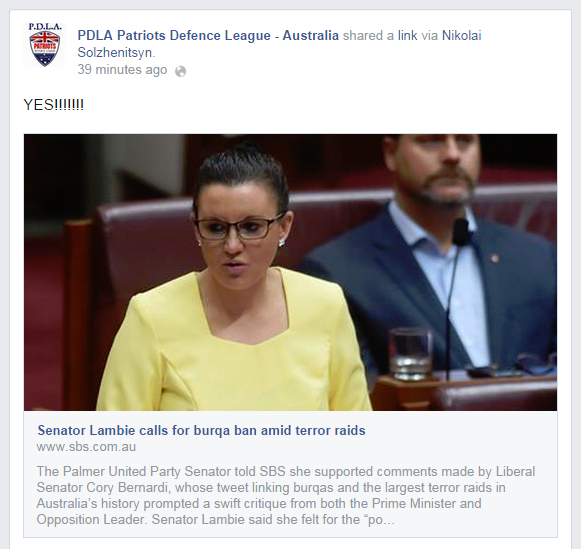 PDLA backs Lambie