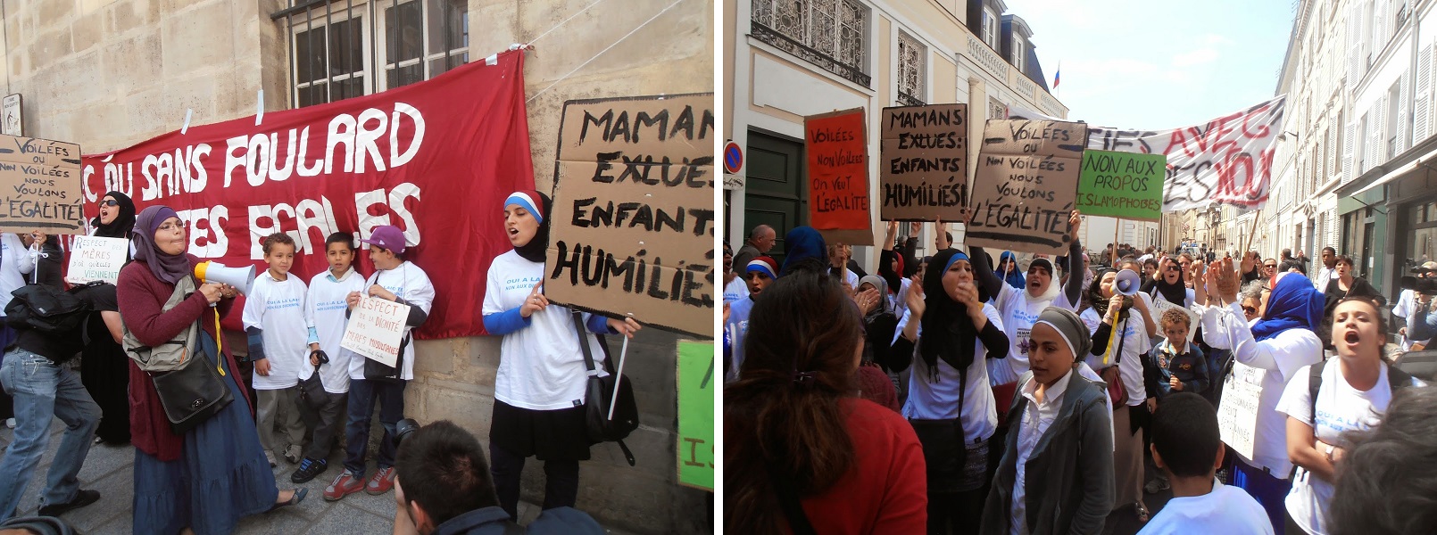 Paris protest against Chatel circular June 2014
