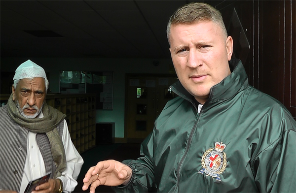 Paul Golding harassing Muslims in Bradford