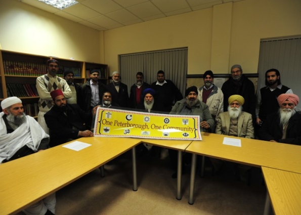 Peterborough Sikh and Muslim leaders